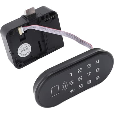 Serrure d'armoire électronique Professionnel Intelligent Sécurité Combinaison Mot de passe Serrure de tiroir pour Portes Tiroir Armoire black