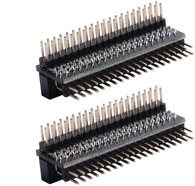 Dailygoody - Extension Header - 40 Pin Adapter - Eenvoudig te monteren - 1 tot 2 uitbreidingskaart - Raspberry Pi 5/4/3B+/3B/Zero - 2 stuks
