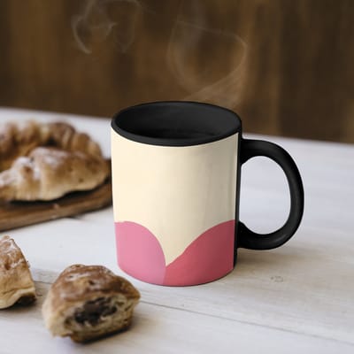 Magische Mok - Foto op Warmte Mokken - Koffiemok - Vormen - Abstract - Kleurrijk - Magic Mok - Beker - 350 ML - Theemok