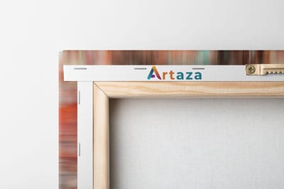 Artaza Canvas Schilderij Drieluik Abstracte Kunst van een Meisje - Vrouw - 120x60 - Foto Op Canvas - Canvas Print