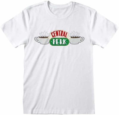 Friends - Central Perk White T-Shirt White-XL