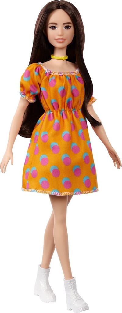 Barbie Fashionista pop Polka stippen off shoulder jurkje