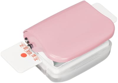Allecto - Mini-inbindmachine - 6-gaats Cinch-boekbindmachine - Perfect voor thuis of op kantoor - Roze - Ponsen tot 5 vellen - Geschikt voor B5 en ...