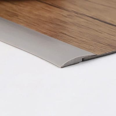 Zelfklevende tapijtsierstrip 2m - PVC laminaatvloer deurstrip en overgang drempel trim (grijs, 3 mm)