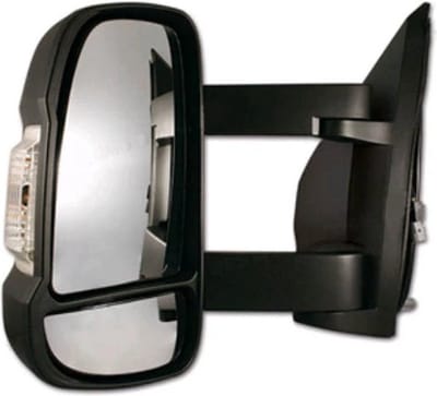 Buitenspiegel Fiat Ducato, Citroen Jumper, Peugeot Boxer (LINKS) Lange Arm, Elektrisch, Verwarmd, 16W, BJ 2006-Heden Camper Spiegel