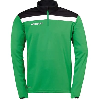 Uhlsport Offense 23 Ziptop Kinderen - Groen / Zwart / Wit | Maat: 164
