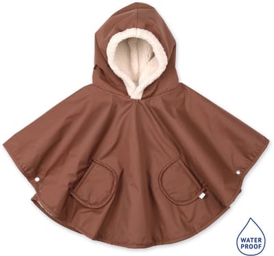 BEMINI Reisponcho 9-36m - Warm door de regen - Choco