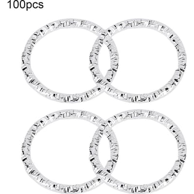 100 stuks Haarvlechtringen Dreadlock Haarclips Lussen Decoratie voor Vrouwen & Meisjes Goud zilver