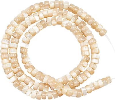Natuurlijke Trochid Shell Heishi Kralen, 196 Stuks, 4mm Platte Ronde Schijf Kralen voor Sieraden Maken en Creatieve Projecten