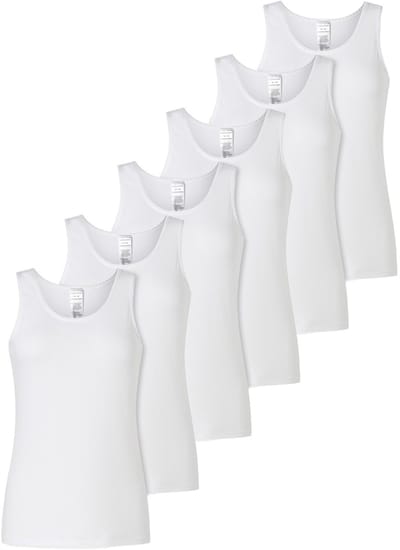Schiesser Dames onderhemd 6 pack 95/5 Modern Cotton