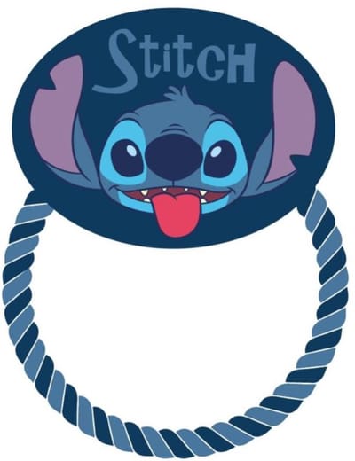 Lilo & Stitch Hondenspeeltje - piepend pluche en touw - L