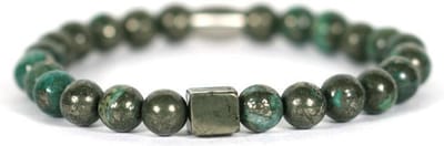 IbizaMen - Goud pyrite blok  green pyrite 21cm