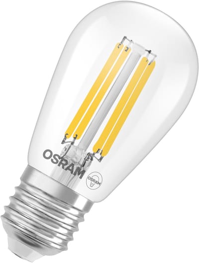 OSRAM LED lamp Superstar Edison ST45 Filament dimbaar, 2700 K warm wit, 3,4 W, E27, helder, 470 lm, voor decoratieve armaturen, vintage look, 15.000 uur