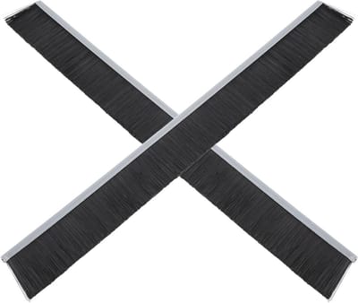 Brievenbus Borstels - Tochtborstel Afsealing - Post Beschermen - Weerbestendig Nylon - 30 cm - Zwart