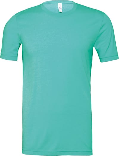 Bella+Canvas Unisex Heather CVC Short Sleeve Tee CV3001CVC - Heather Sea Green - S