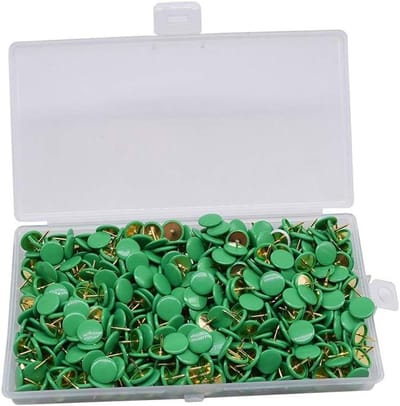 Gekleurde Punaises - Duimspijkers Prikkers - Foto's Ophangen - Plastic Kop Messing Punt - 500 Stuks - Multi Kleuren