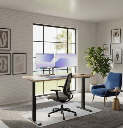 Elektrisch Bureau 160x80 – Zit Sta Bureau met Touchscreen Bediening, 3 Memory Heights, Dubbele Motor, USB & USB-C Oplaadpoorten, Super Stabiel & Stil, Laminaat Blad 25mm – Home Office & Gaming – House&Garden