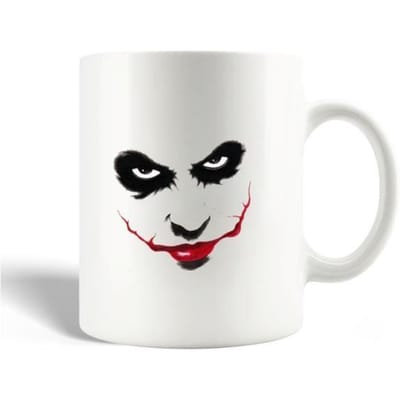Mug - Joker - Visage Arraché - Céramique - 30cl - Compatible Lave-Vaisselle