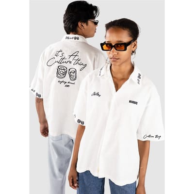 Woodbird WBWang Embroid Shirt wit
