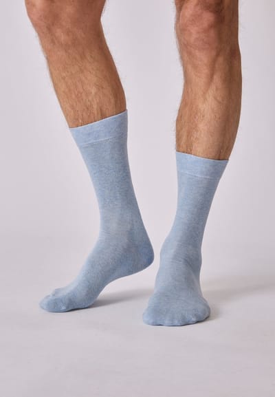 Damart - Set van 3 paar sokken van met name biologisch katoen - Dames - Blauw - 39/42