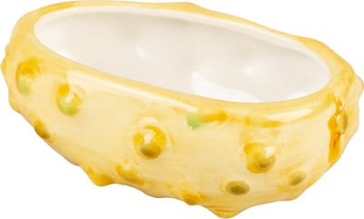 Duvoplus - Voerbak - Knaagdier - Eetkom Stone Kiwano 25ml - 9x6,2x3,2cm Geel - 1st
