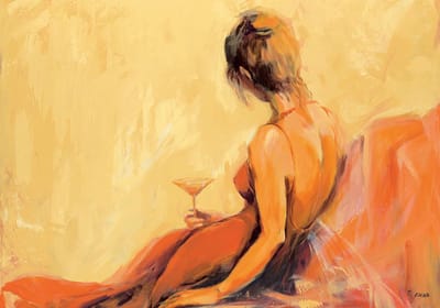 Kunstdruk Elena Filatov - Just for one drink 100x70cm