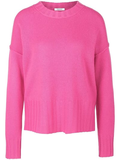 Trui ronde hals en lange mouwen Van Peter Hahn pink