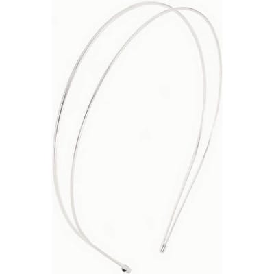 Mode Dubbele Root Metalen Haarband Retro Goud Zilver Vrouwen Haarbanden Eenvoudige Hoofddeksels Straat Hoofdband Mode Haaraccessoires white