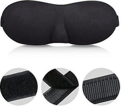 CHPN - Slaapmasker - Zwart - Reismasker - Nachtmasker - Masker voor vliegtuig - Reis accessoire - Universeel