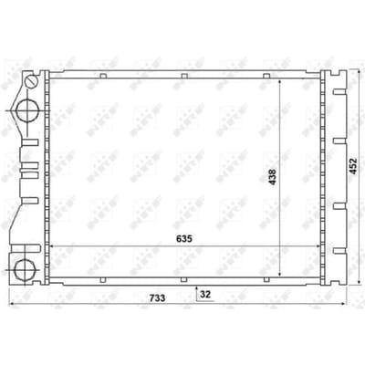 Radiator, motorkoeling NRF 53975