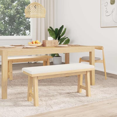vidaXL - Bankkussen - Sherpa - Stof - Crèmekleurig - Diepte - 35 - cm
