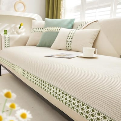 Effen Kleur Maïsfluweel Bankkussen Antislip Kantrand Bankhoezen Maïskolf Universeel voor Alle Seizoenen Moderne Bankhoes 70x70cm 1pcs