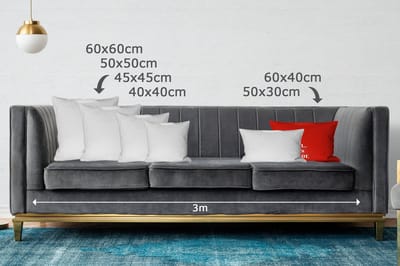 Sierkussens - Kussentjes Woonkamer - 60x40 cm - Rood - Quote - Liefde
