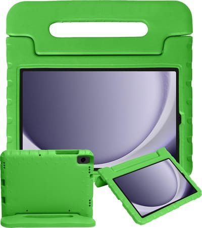 Hoesje - Geschikt voor Samsung Galaxy Tab A11 / A9 - Kinderhoes Shockproof Bumper - Kidsproof Case - Tablethoes - Kinder Hoes Cover - Groen