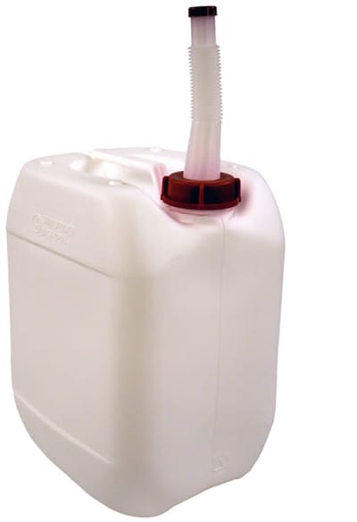 V-Part - Jerrycan met Schenktuit 5 liter - Set van 4 stuks - Wit - HDPE