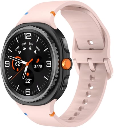 Strap-it Siliconen bandje met gespsluiting geschikt voor Samsung Galaxy Watch 9 (40/44mm) / Watch 8 (40/44mm) / 8 Classic (46mm) - roze
