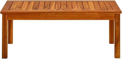 Massief houten tafel - Buitentafel terras - Buiten genieten - Natuurlijke olieafwerking - 90 x 50 x 36 cm - Bruin