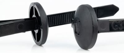TD47 Kabelbinders Chassis 7,6 x 370 mm Zwart - Tie wraps - Tyraps