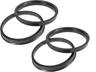 JHUBERS- Middenringen 4 Stuks - Kunststof - 78,1 mm tot 87,1 mm - Wielgat Spacer - Nauwkeurige Aanpassing - Vermindert Trillingen - Naafring