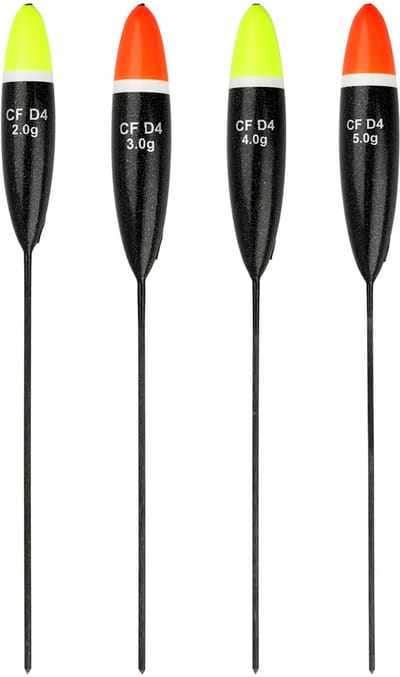 Reniers Fishing Forel Dobber CF D4 – Inline Balsa Foreldobber voor Ver Gooien - Kleur: Geel,Maat: 2.00g