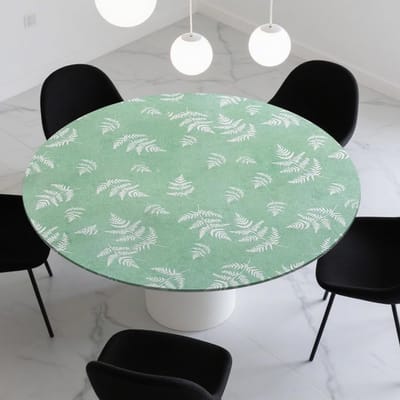 Weerbestendige ronde tafelkleed van 60 inch met elastische band voor buitengebruik in de tuin, ideaal voor picknicks en feesten