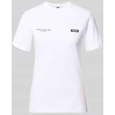 T-shirt met logoprint en labelpatch