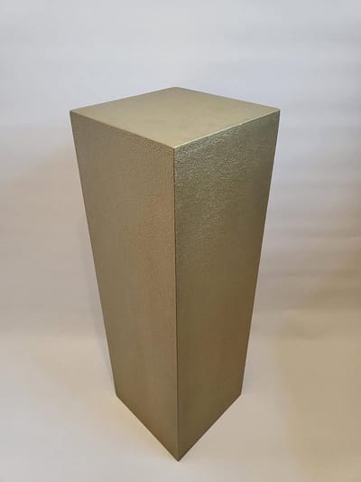 Decoratieve zuil - Voetstuk display - Decoratie presenteren - Handgemaakt design - 90x30x30cm - Goud