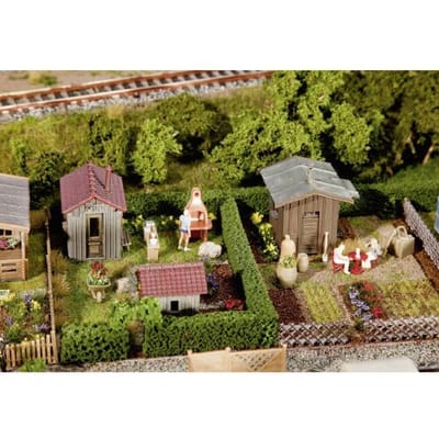 Faller 180494 H0 volkstuin met schuur (2 stuks) Bouwpakket