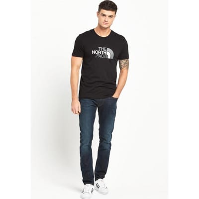 The North Face Heren T Shirt SS Easy Tee Zwart