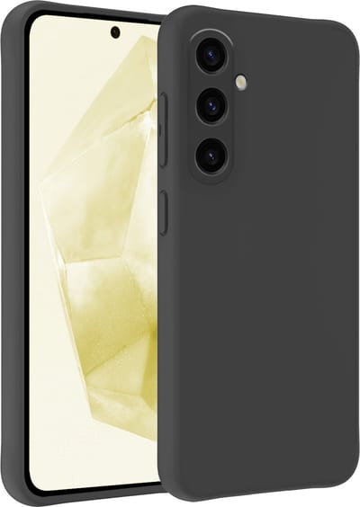 Hoesje - Geschikt voor Samsung Galaxy A35 - Sterk & Shockproof - Hoes Cover - Siliconen Case - Telefoonhoesjes - Zwart