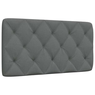 vidaXL - Hoofdbordkussen - 100 - cm - stof - donkergrijs