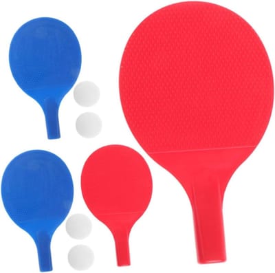 Tafeltennis Set - Pingpong Rackets - Vaardigheden Oefenen - Kindvriendelijk Ontwerp - 17 cm - Multi-color