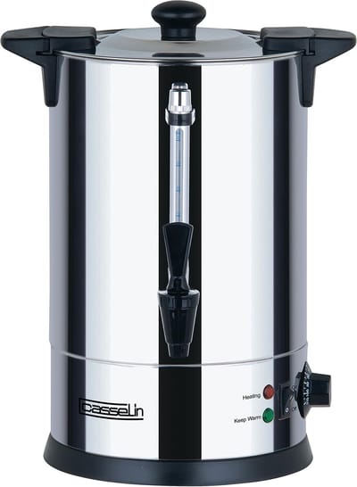 SnelShoppen - Heetwaterdispenser 6,8 Liter - RVS, Perfect voor Keuken, Camping, Feest, en Tuin - Handige en Snelle Waterverhitting