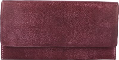 Jack Kinsky Nassau Portemonnee Leer 19 cm - Dames - Horizontaal - aubergine